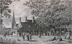 Het Schuttershof Herenstraat E 58 Domburg, tekening J. Bulthuis ca, 1790.JPG